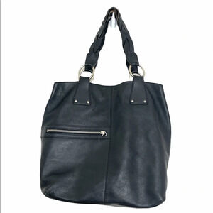 Andrea Mabiani Black Leather Tote Bag